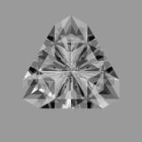 A collection of my best Gemstone Faceting Designs Volume 4 Tri-Arrows 3D  gem facet diagram